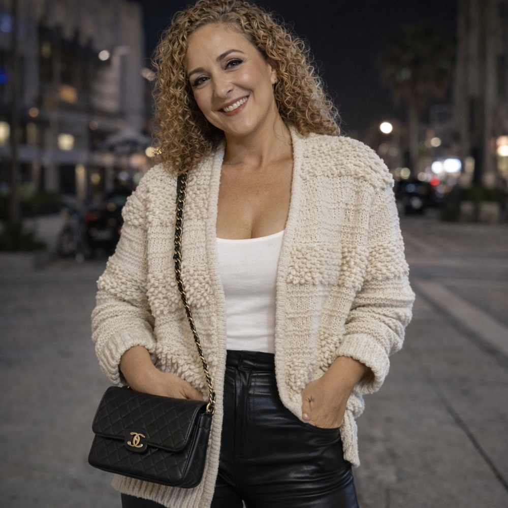 Madewell Textured Cream Cardigan